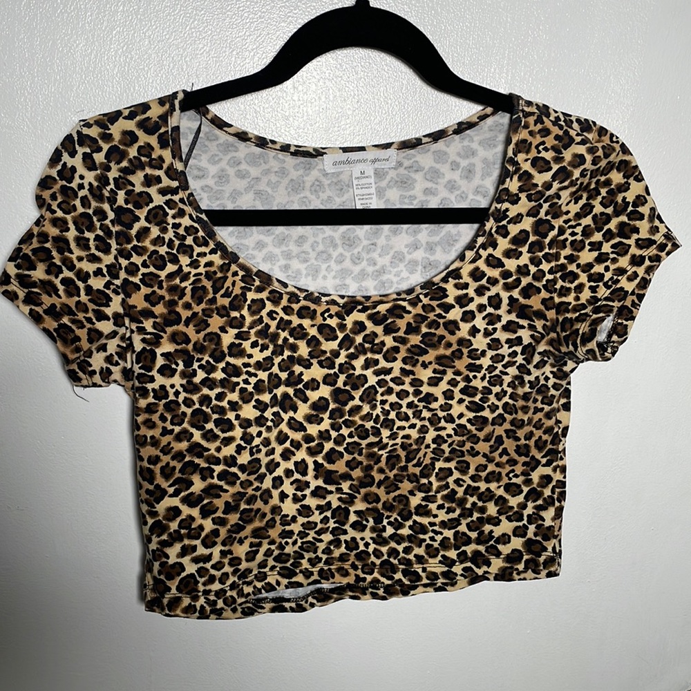 Cheetah crop top